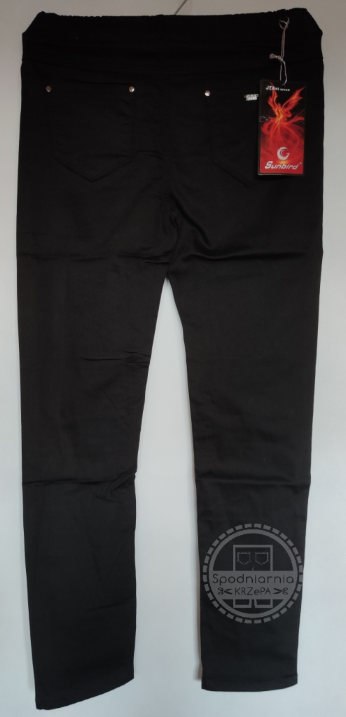 Sunbird jeans czarne z gumą w pasie