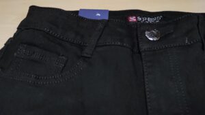 Sunbird jeans czarne gruby jeans